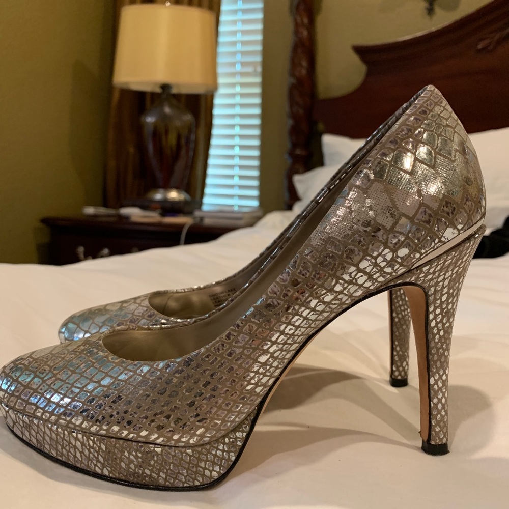 Snake skin White House Black Market heels